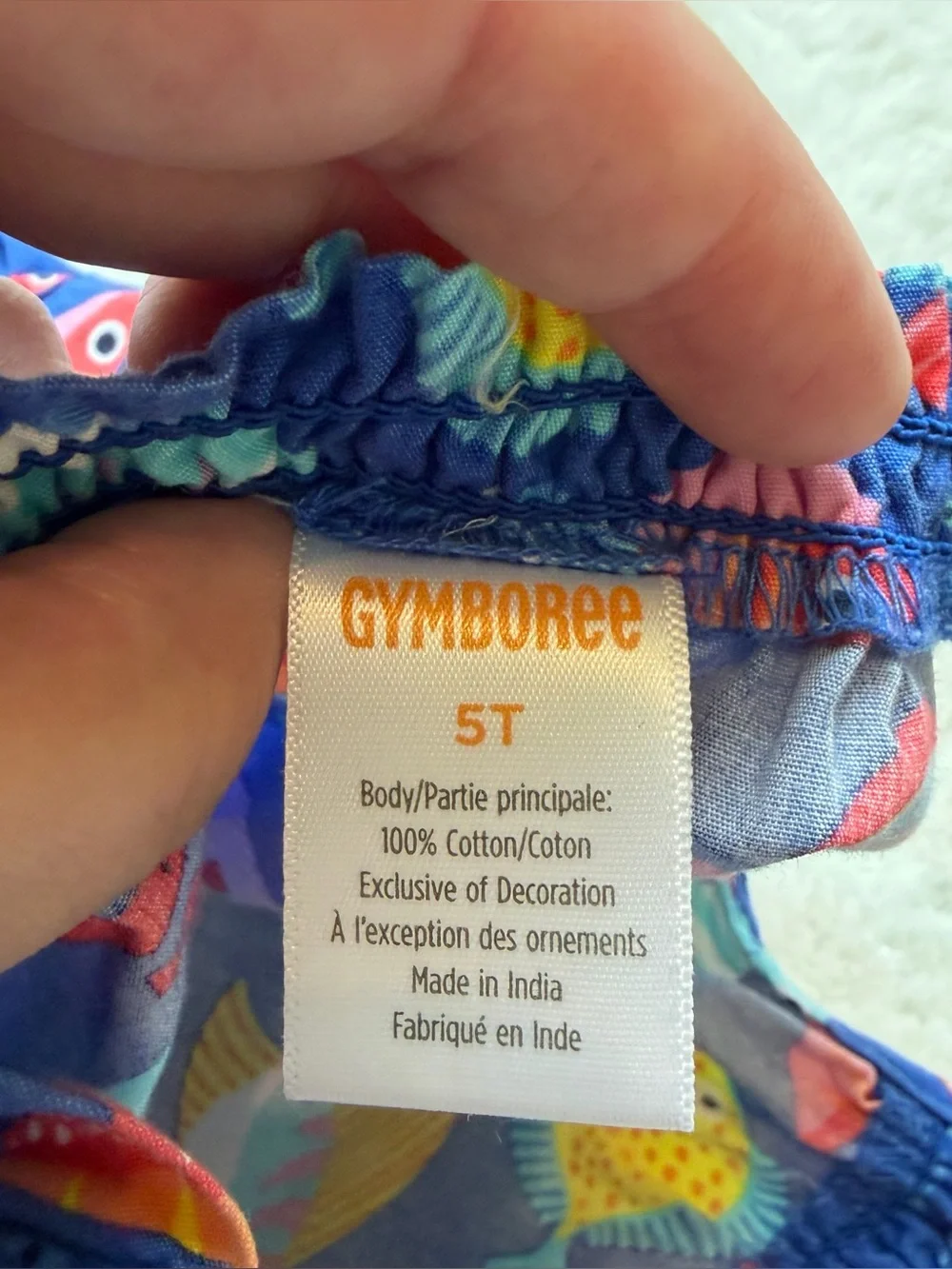 Gymboree | EUC - Fish Tiered Dress - Salish Splash Blue - Size 5T
